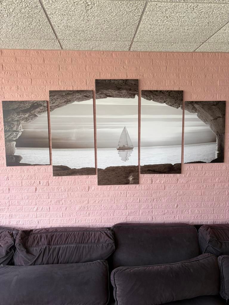 5 luik schilderij, Ophalen, Gebruikt, Schilderij, Minder dan 50 cm