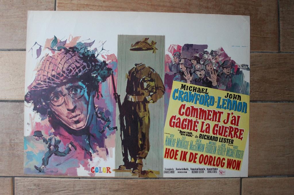 filmaffiche John Lennon How I Won The War filmposter, Rechthoekig Staand, Ophalen of Verzenden, Zo goed als nieuw, A1 t/m A3