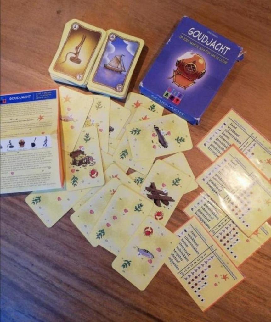 Goudjacht, kaartspel, Hobby en Vrije tijd, Een of twee spelers, Ophalen of Verzenden, Zo goed als nieuw