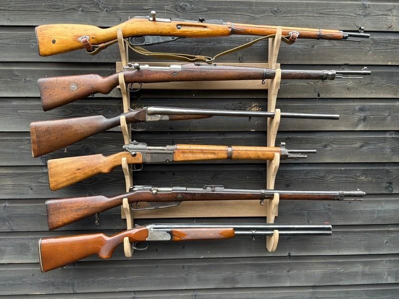 Wand rek T.B.V Geweer Zwartkruit Airsoft Jacht Schietsport, Ophalen of Verzenden, Overige soorten, Nederland, Kunstobject