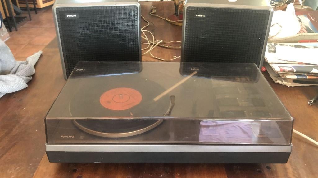 mooie vintage philips pickup type 381 uit het jaar 1978, Ophalen of Verzenden, Gebruikt, Platenspeler, Philips