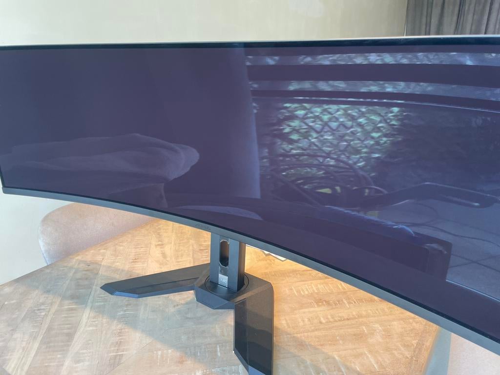 GIGABYTE AORUS CO49DQ, Computers en Software, Monitoren, Zo goed als nieuw, 201 Hz of meer, In hoogte verstelbaar, LED, Quad HD (2K)