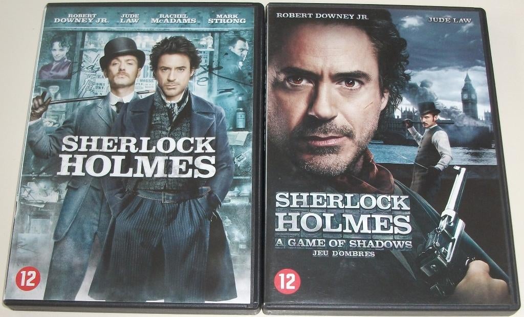 Film-Serie *** SHERLOCK HOLMES *** Deel 1 + 2, Vanaf 12 jaar, Ophalen of Verzenden, Zo goed als nieuw