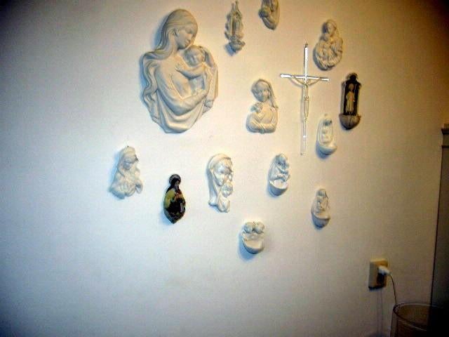 mariabeelden en wijwater vaatjes, Verzamelen, Ophalen, Zo goed als nieuw, Beeld(je), Christendom | Katholiek