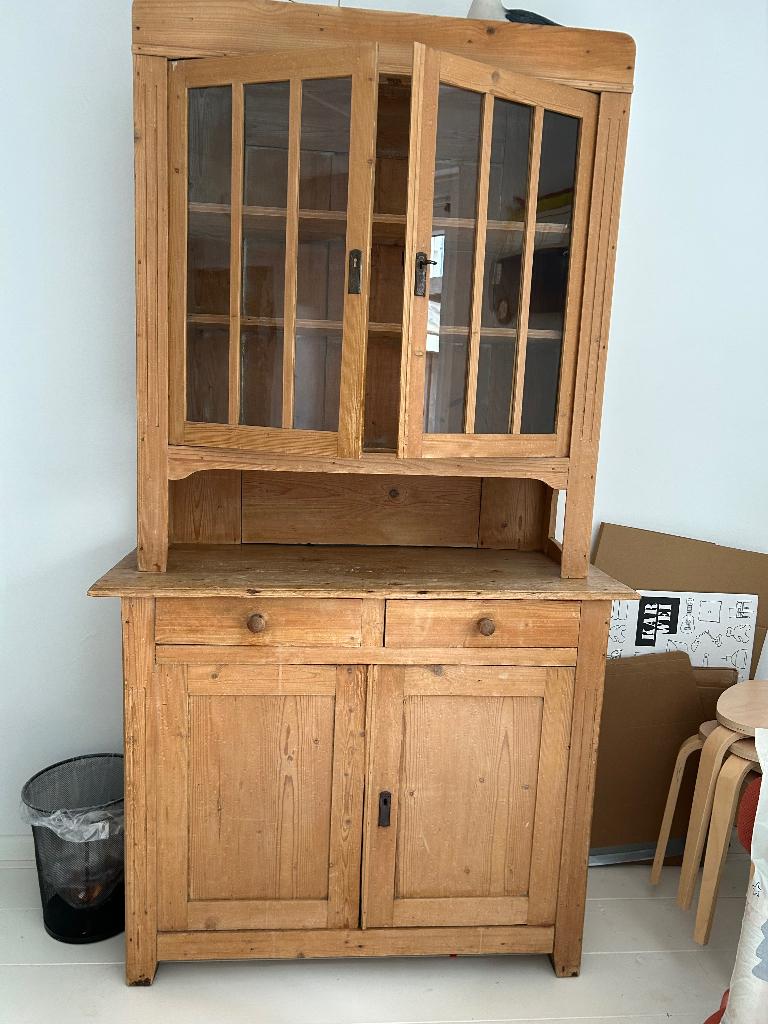 Buffetkast grenen Engels, Gebruikt, Ophalen of Verzenden, 25 tot 50 cm, Met deur(en)