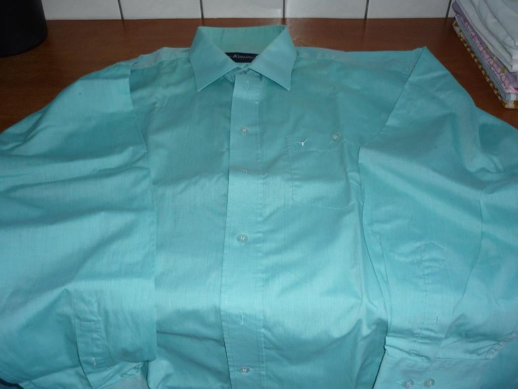 zgan  overhemd, Ophalen of Verzenden, Zo goed als nieuw, Blauw, Halswijdte 43/44 (XL)