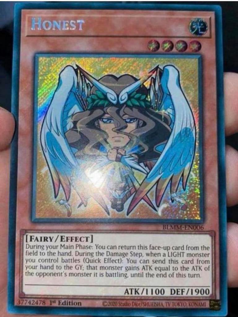 Yu-Gi-Oh! Alternate Honest BLMM 1st Edition !, Ophalen of Verzenden, Zo goed als nieuw, Losse kaart, Foil