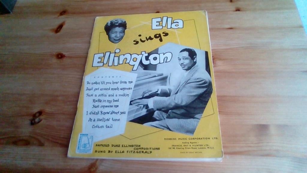 bladmuziek:  Ella sings Ellington, Ophalen of Verzenden, Zo goed als nieuw, Artiest of Componist, Jazz