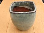bloempot voor binnen of buiten groen gemêleerd, Vierkant, Ophalen of Verzenden, Zo goed als nieuw, Balkon