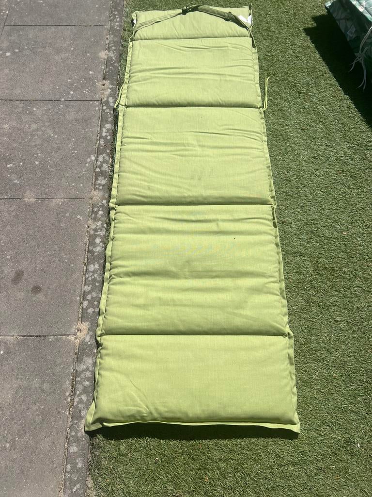Ligstoel kussen groen te koop ., Ophalen of Verzenden, Zo goed als nieuw