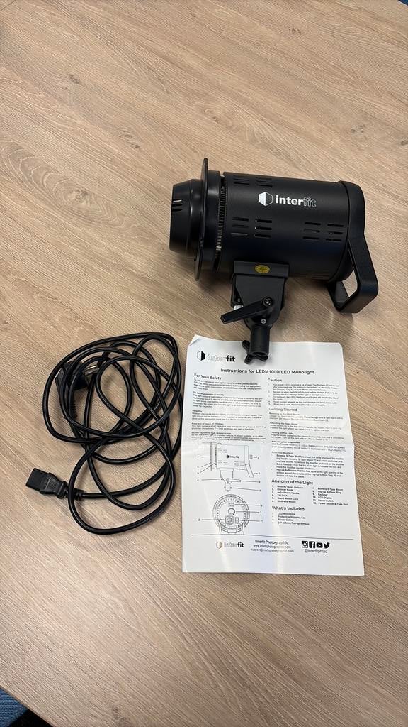 Interfit continu licht, Audio, Tv en Foto, Fotografie | Fotostudio en Toebehoren, Ophalen of Verzenden, Lamp of Flitsset