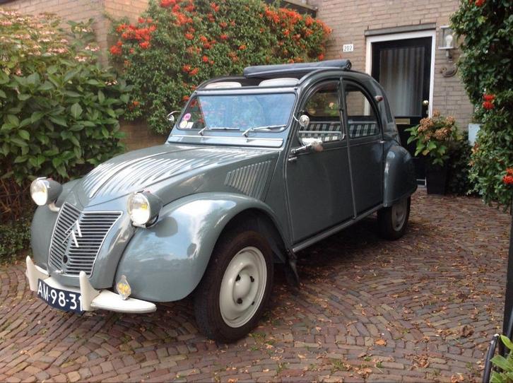 Citroën 2CV AZ 1959 Grijs, Auto's, Citroën, Particulier, 2CV, Benzine, Hatchback, Handgeschakeld, Geïmporteerd, Zilver of Grijs