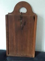 Oude houten schooltas ,schuifdeksel sleets,opbergbak, Ophalen of Verzenden