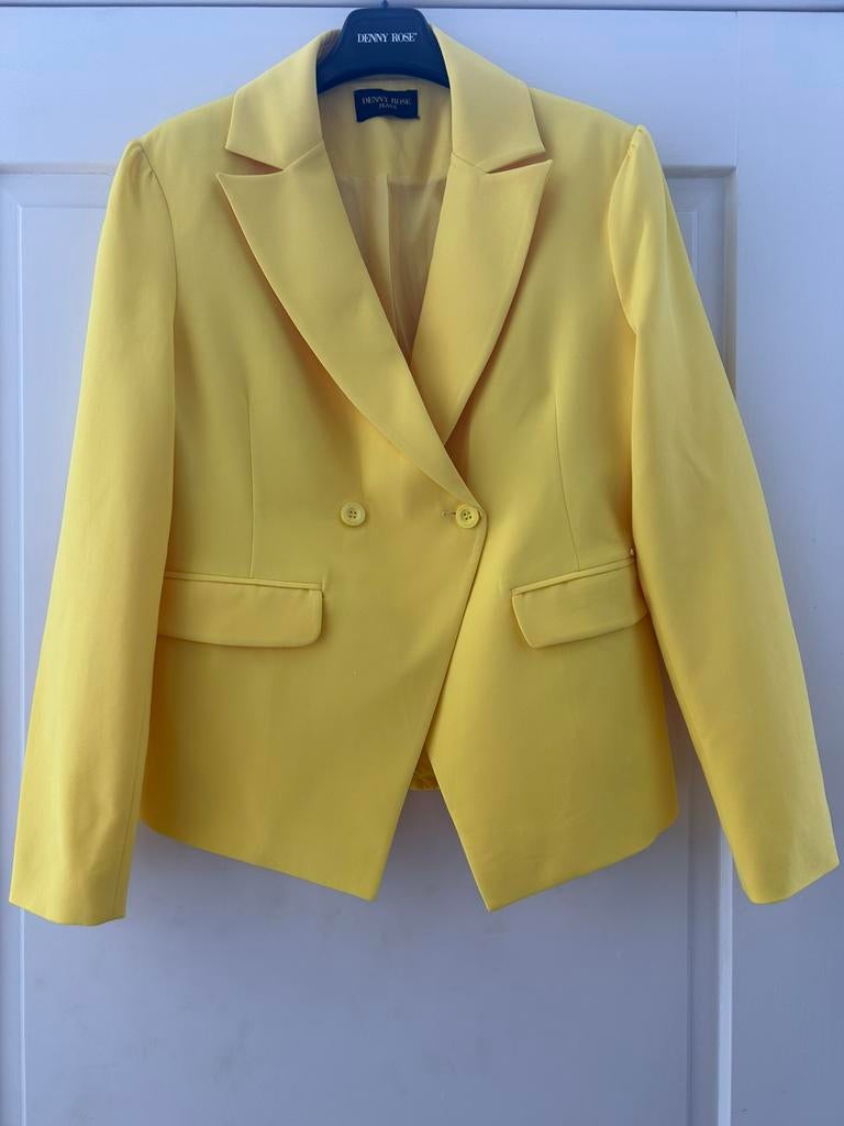 DENNY ROSE blazer geel mt 34 en mt 38, Italie, -, Geel, Nieuw