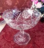Grote kristallen schaal - bonbonschaal fruitschaal  bloemen, Ophalen of Verzenden