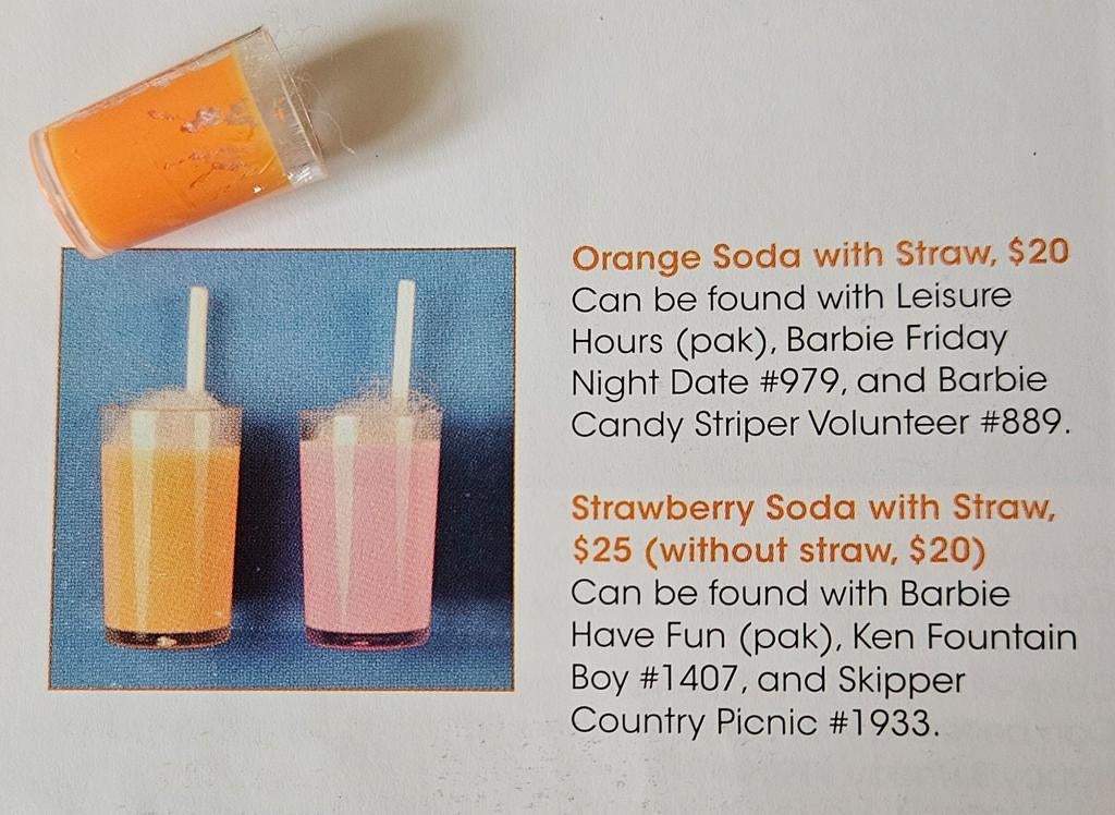 Vintage Barbie Orange Soda 60's, Verzamelen, Poppen, Ophalen of Verzenden, Gebruikt, Accessoires