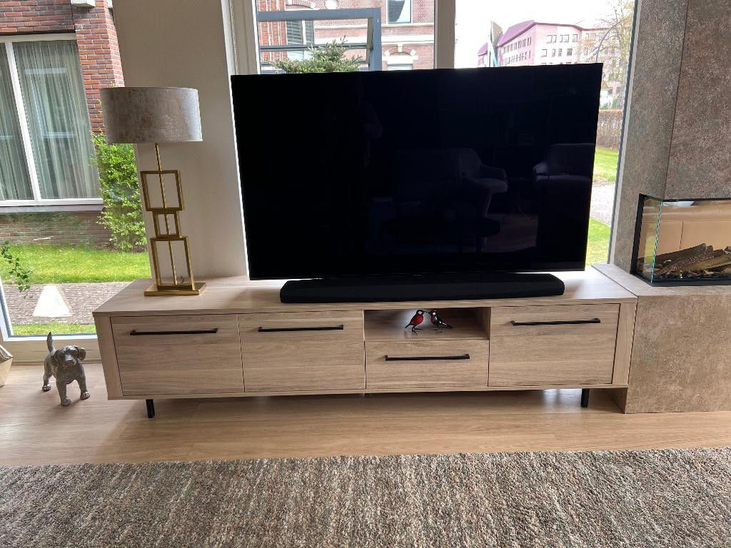 Tv meubel Therese, Overige materialen, Ophalen of Verzenden, Zo goed als nieuw, 200 cm of meer