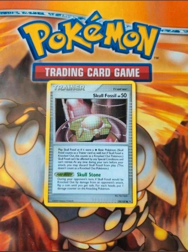 Skull Fossil 120/127 Platinum base set pokemon kaart nm, Ophalen of Verzenden, Zo goed als nieuw, Losse kaart