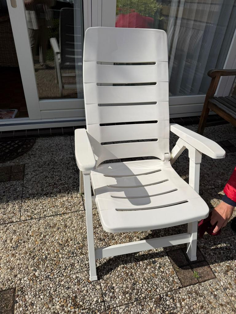 4x Hartman standenstoel met kussen, Tuin en Terras, Ophalen, Zo goed als nieuw, Kunststof, Inklapbaar