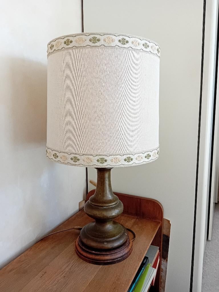 Tafellamp, Huis en Inrichting, Lampen | Tafellampen, Ophalen, Gebruikt, Vintage, Metaal