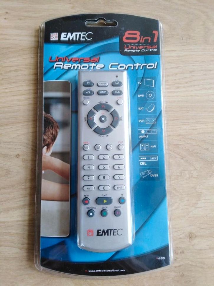 Emtec Universal Remote Control ( Nieuw ) afstandsbediening, Audio, Tv en Foto, Afstandsbedieningen, Nieuw, Universeel, Dvd, Tv
