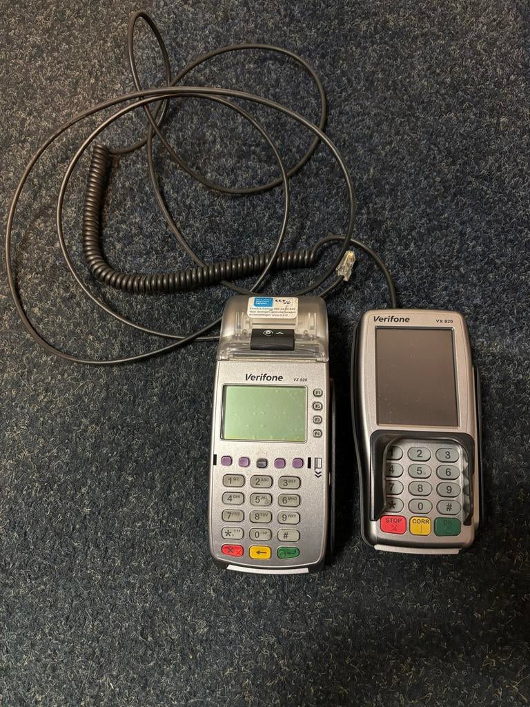 Verifone pinapparaat VX 520 en VX 820, Ophalen