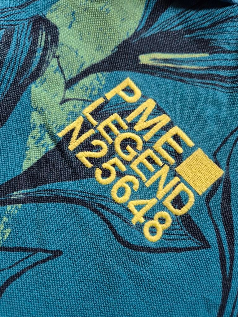 Pme Legend Pall Mall polo shirt prints Maat XXL, Blauw, ., Shirt, Ophalen of Verzenden