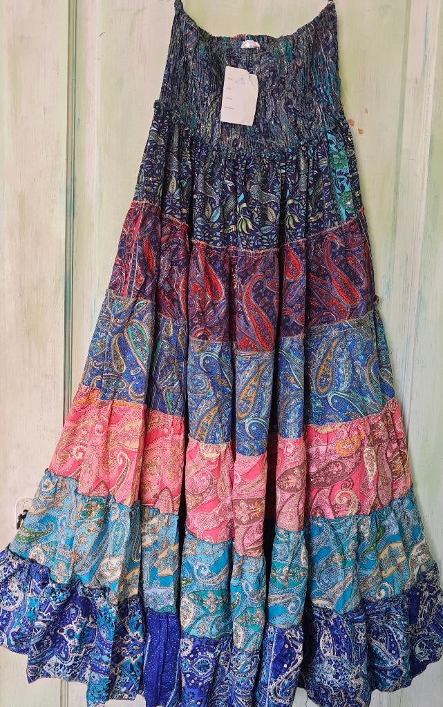 Ethno rok/jurk maat one size  maat 40, Kleding | Dames, Rokken, Verzenden, Nieuw, Zwart