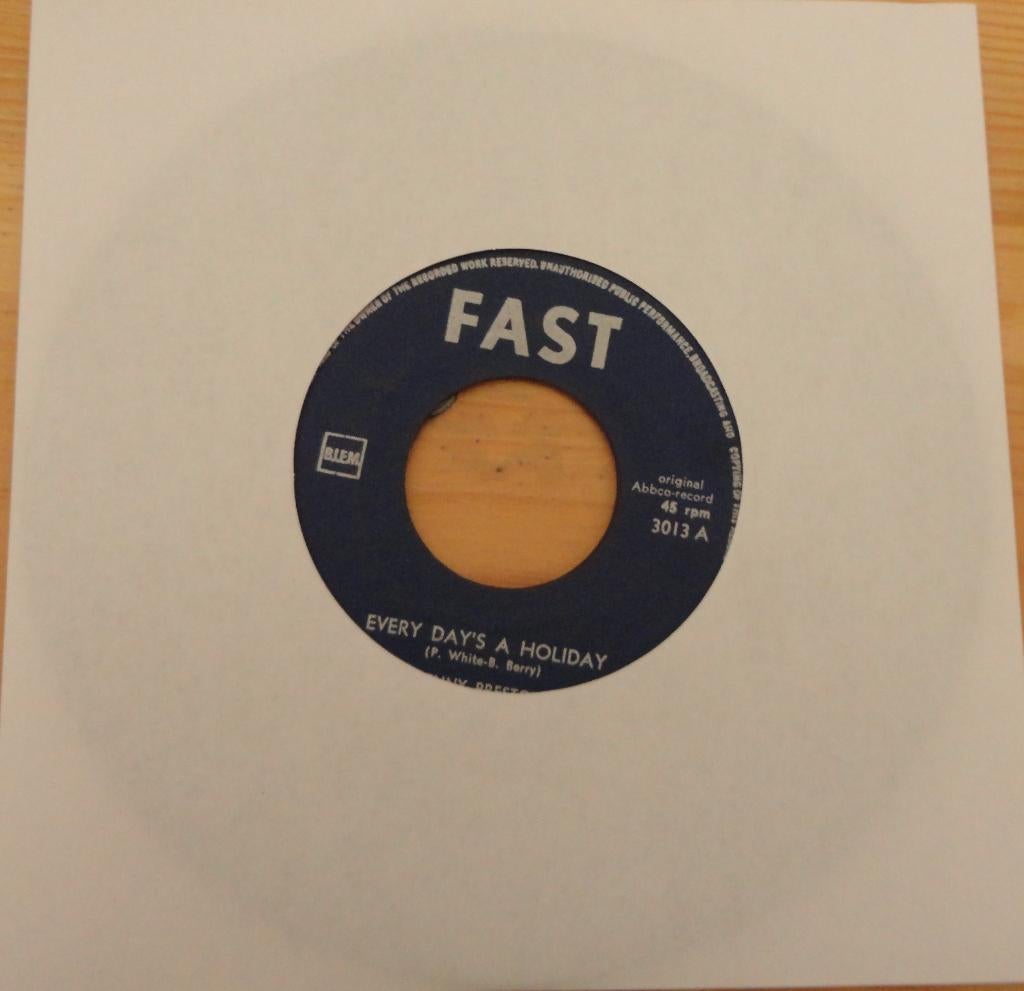 Kenny Preston > Every's day's a Holiday, Gebruikt, 7 inch, Single, Ophalen of Verzenden