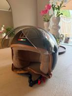 Scooter helm zwart/bruin - Zo goed als nieuw, Ophalen of Verzenden, Zo goed als nieuw, Medium