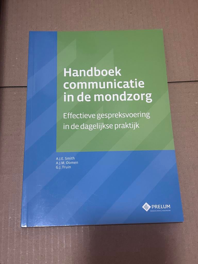 Handboek communicatie in de mondzorg - NIEUW!, Boeken, Ophalen of Verzenden, Beta, Nieuw, HBO