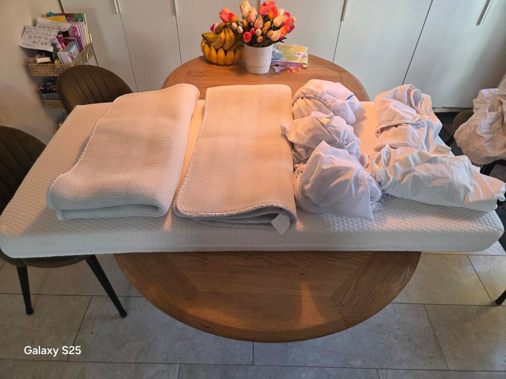 Aerosleep matras evolution 70x140 COMPLEET, Kinderen en Baby's, Ophalen, Zo goed als nieuw