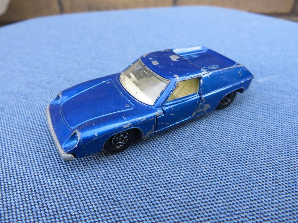 Matchbox Lotus Europa blauw, Ophalen of Verzenden, Gebruikt, Auto