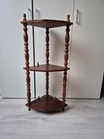 Houten hoekkastje met 3 planken, Ophalen, Gebruikt