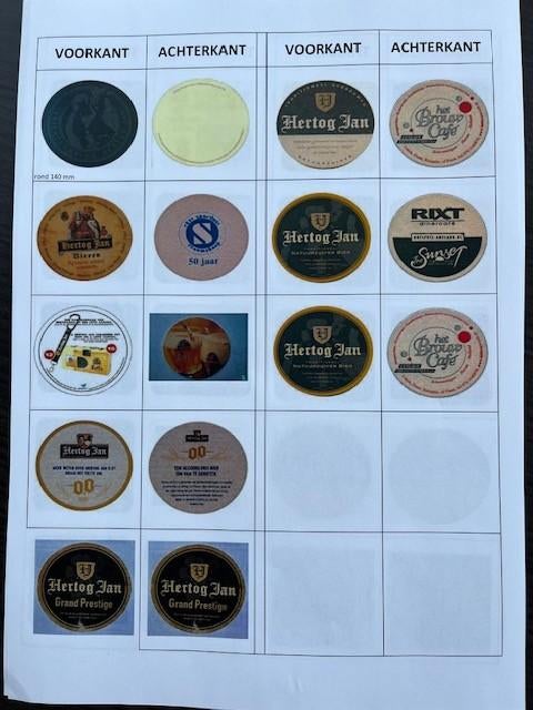 Hertog Jan Bier Viltjes - Diverse Uitvoeringen, Verzamelen, Biermerken, Ophalen of Verzenden, Zo goed als nieuw, Viltje(s), Hertog Jan