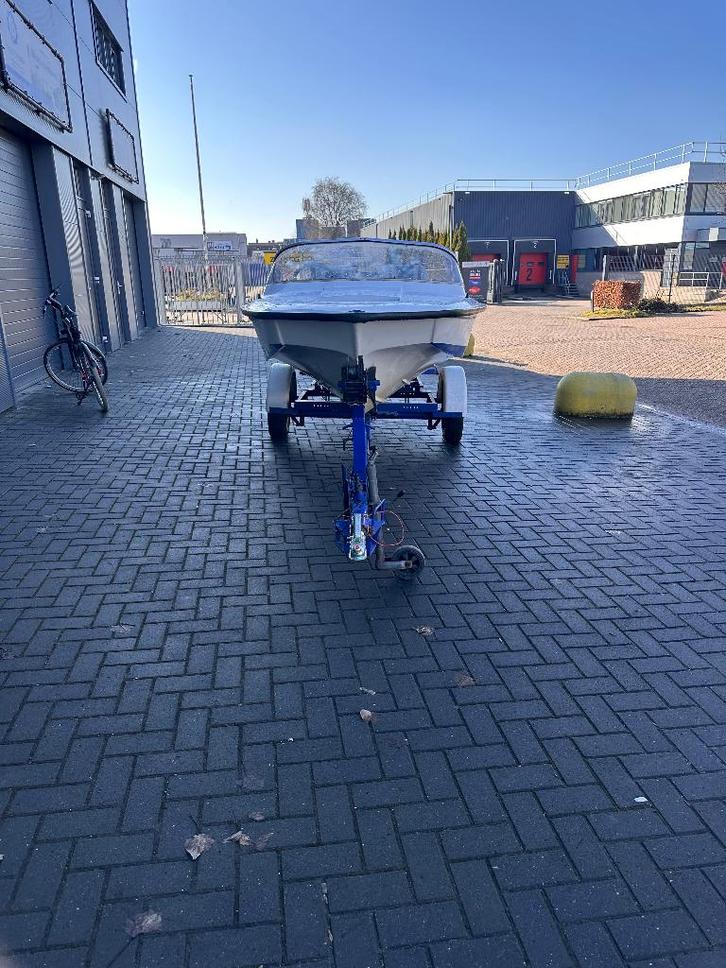 fletcher arrow sport 50 pk, Watersport en Boten, Speedboten, Gebruikt, 3 tot 6 meter, Benzine, Minder dan 70 pk, Polyester, Buitenboordmotor