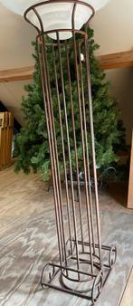 cilinder frame standaard met glazen schaal, Ophalen, Gebruikt, Rond, Overige materialen