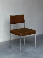 Vintage bauhaus bruine boucle met chroom stoel, Ophalen, Zo goed als nieuw, Bruin, Eén