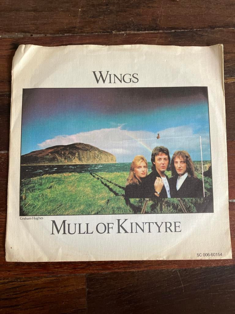 Wings - Mull of Kintyre / Girls School single, Cd's en Dvd's, Vinyl Singles, Gebruikt, 7 inch, Single, Ophalen of Verzenden