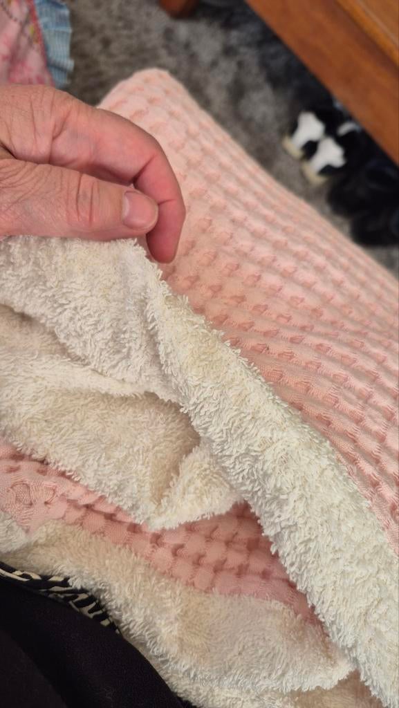 Dekentje wafelstof en badstof, Kinderen en Baby's, Babykleding | Mutsen, Sjaals en Wanten, Ophalen of Verzenden, Meisje, Wanten