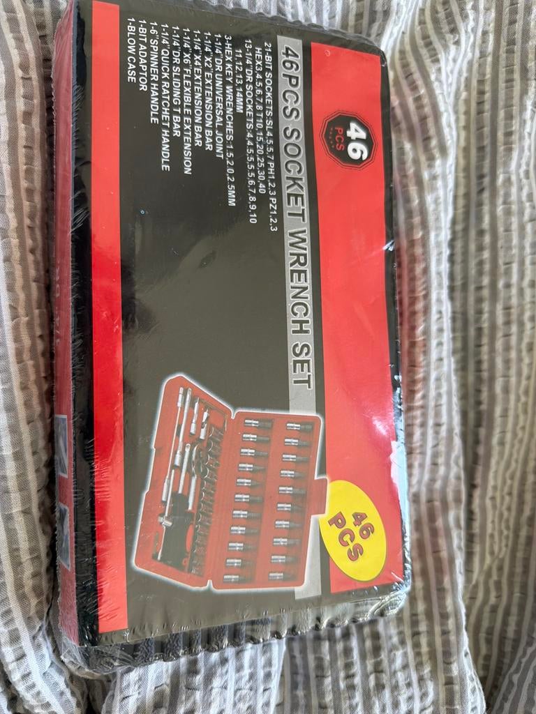 46-delige dopsleutelset - Nieuw in verpakking, Doe-het-zelf en Verbouw, Ophalen of Verzenden, Nieuw