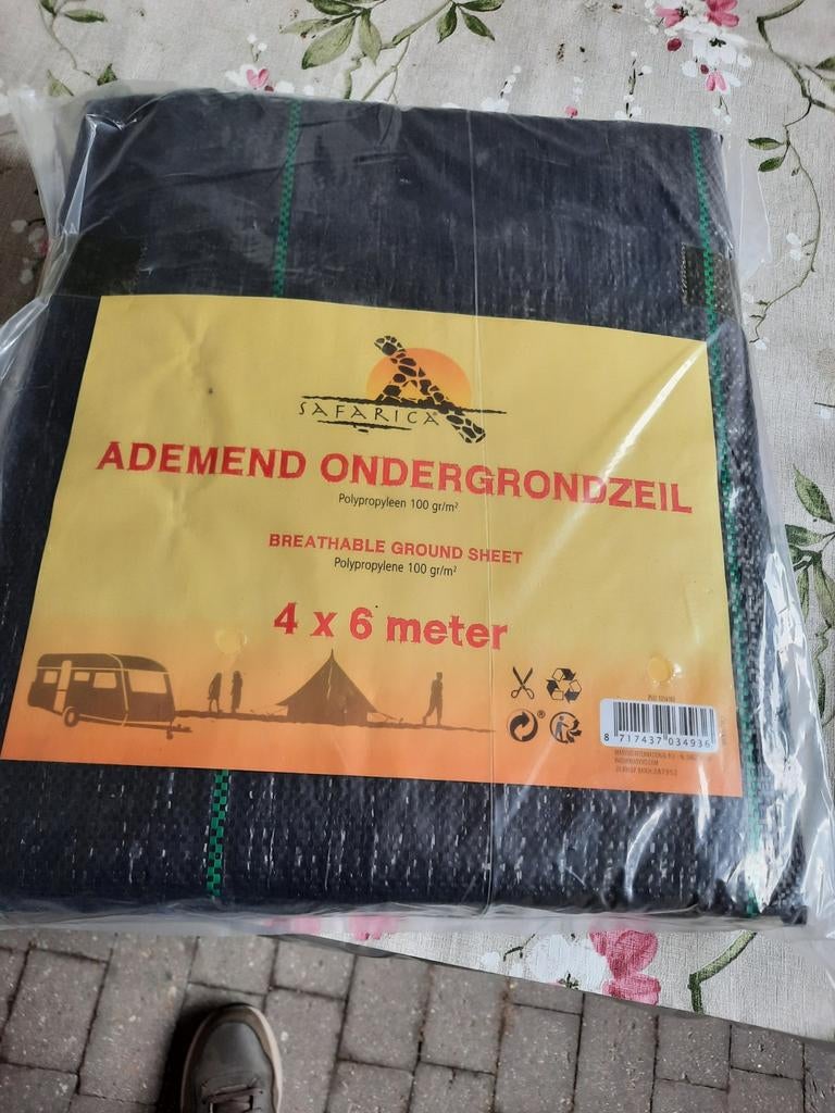 Grondzeil voor onder de tent, Ophalen, Nieuw