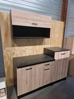 Keuken 160 cm nieuw, Huis en Inrichting, Keuken | Complete keukens, Overige materialen, Zwart, Nieuw, Enkelwandige keuken