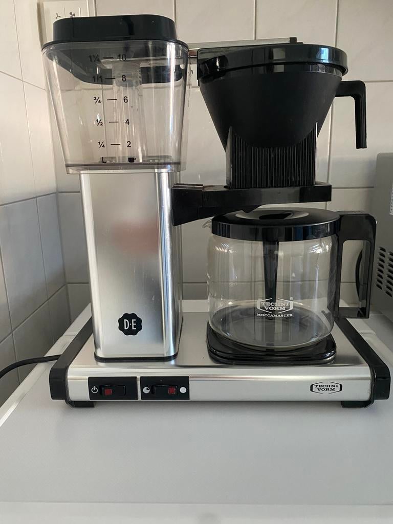 Orginele technivorm moccamaster koffiemachine (DE), 10 kopjes of meer, Koffiemachine, Gemalen koffie, Ophalen of Verzenden