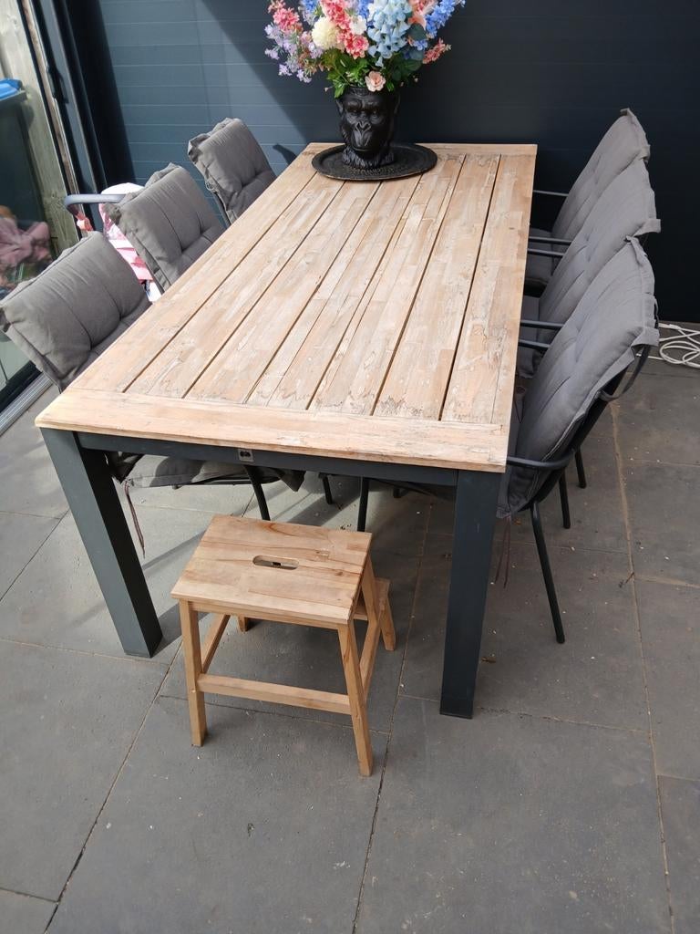 Tuintafel gebruikt - Ophalen/ruilen in Andel (NB), Tuin en Terras, Ophalen of Verzenden, Gebruikt, Hout, Overige typen