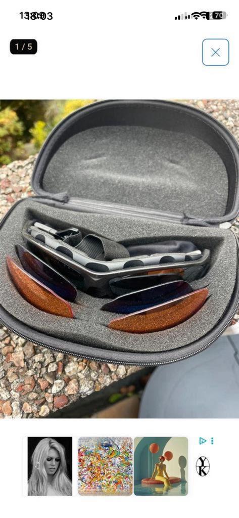 Crivit sports zonnebril met diverse glazen(unisex), Ophalen of Verzenden, Zo goed als nieuw, Zonnebril, Overige merken