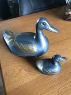 Decoratieve Eenden Set - Metaal met Gouden Details, Ophalen of Verzenden