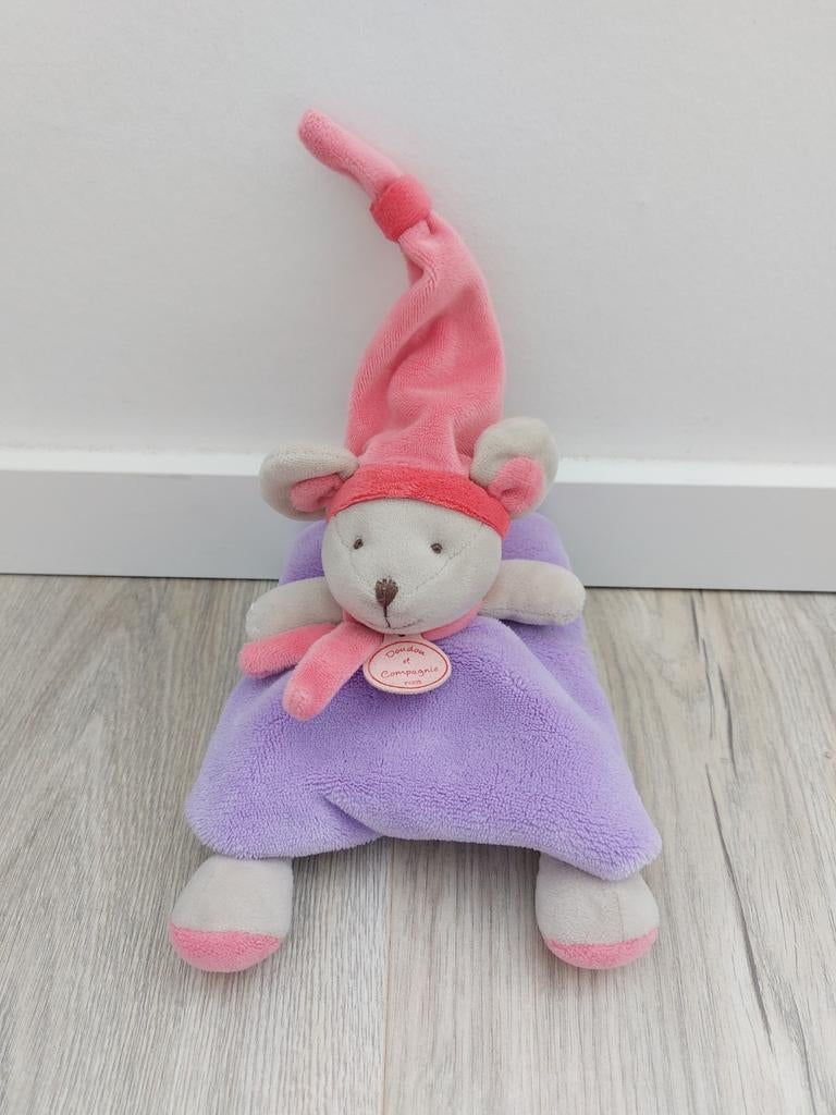 Knuffel knuffeldoekje doudou et Compagnie muis L68, Kinderen en Baby's, Speelgoed | Knuffels en Pluche, Ophalen of Verzenden, Zo goed als nieuw