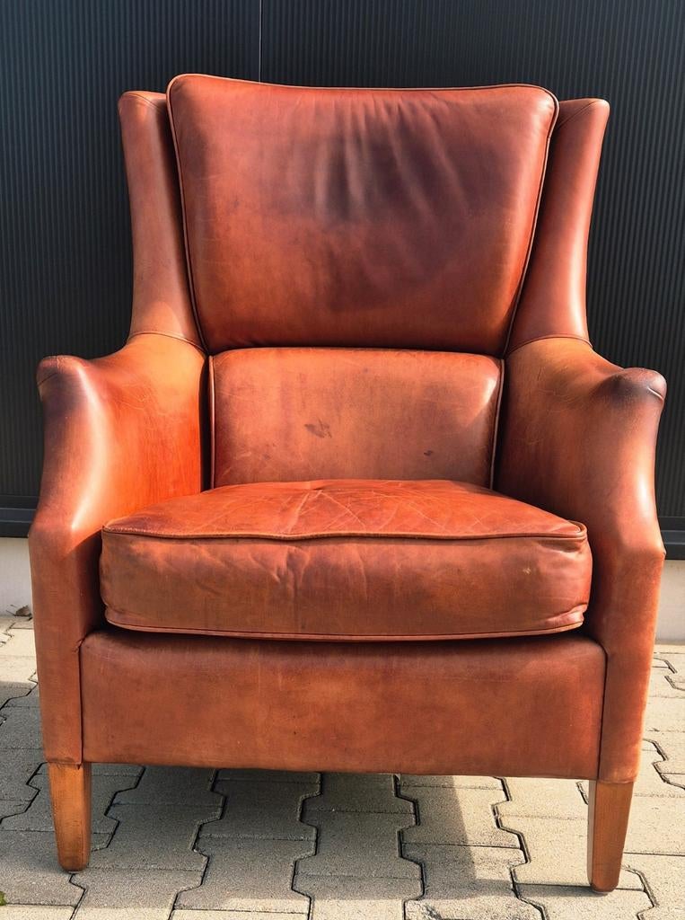 Runderleren fauteuil Bendic, Ophalen of Verzenden