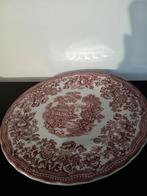 Myott Tonquin Staffordshire Engeland bord rood/wit, Ophalen of Verzenden